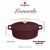 Berlinger Haus Leonardo 30cm burgundy oval cast iron casserole dish with lid, oven safe