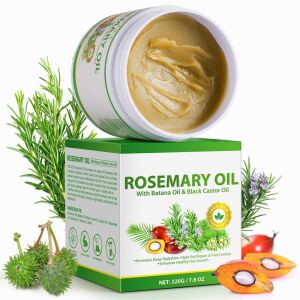 Ulei Premium de Rozmarin, Batana si Ricin, 100% Raw & Nerafinat pentru Cresterea Parului, 220 g 123242480 - Ulei de păr