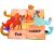 Carte textila senzoriala pentru bebelusi, Animalele Salbatice 123249885