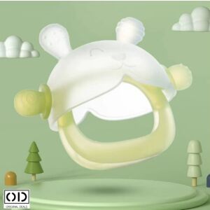 Original Deals Szilikon Fogzásgátló Játék Babáknak, BPA Mentes, Zöld, +6 Hónapostól - Rágóka