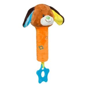 Hryzátko v tvare šteniatka, pre bábätká a deti od 0 rokov, s hrkálkou, Plus, 10x18 cm, viacfarebné 136039084 - Hrkálky