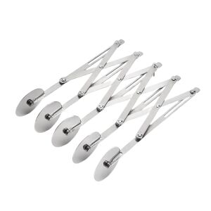 Taietor pentru aluat extensibil NEXTLY, 5 role, otel inoxidabil, distanta ajustabila, alungire maxima 50cm, distanta maxima intre role 12cm, argintiu 123251856 - Ustensile de bucătărie