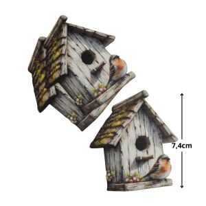 Nyomtatott dekorkarton - Madáretető tavasz kicsi 3db/csomag