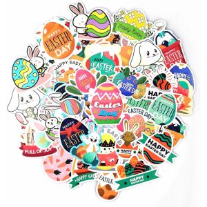 Autocolante Paște - 100 Bucăți - PVC - Multicolor 123252520 - Decorațiuni de Paște