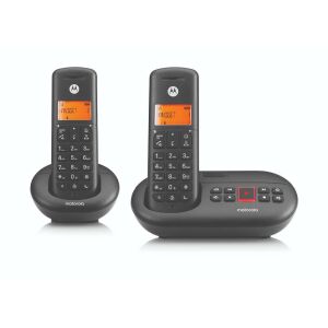 Motorola E212 vezeték nélküli telefonállomás két telefonnal és dokkolóval