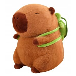 Capybara plüss levehető teknős hátizsákkal 50cm