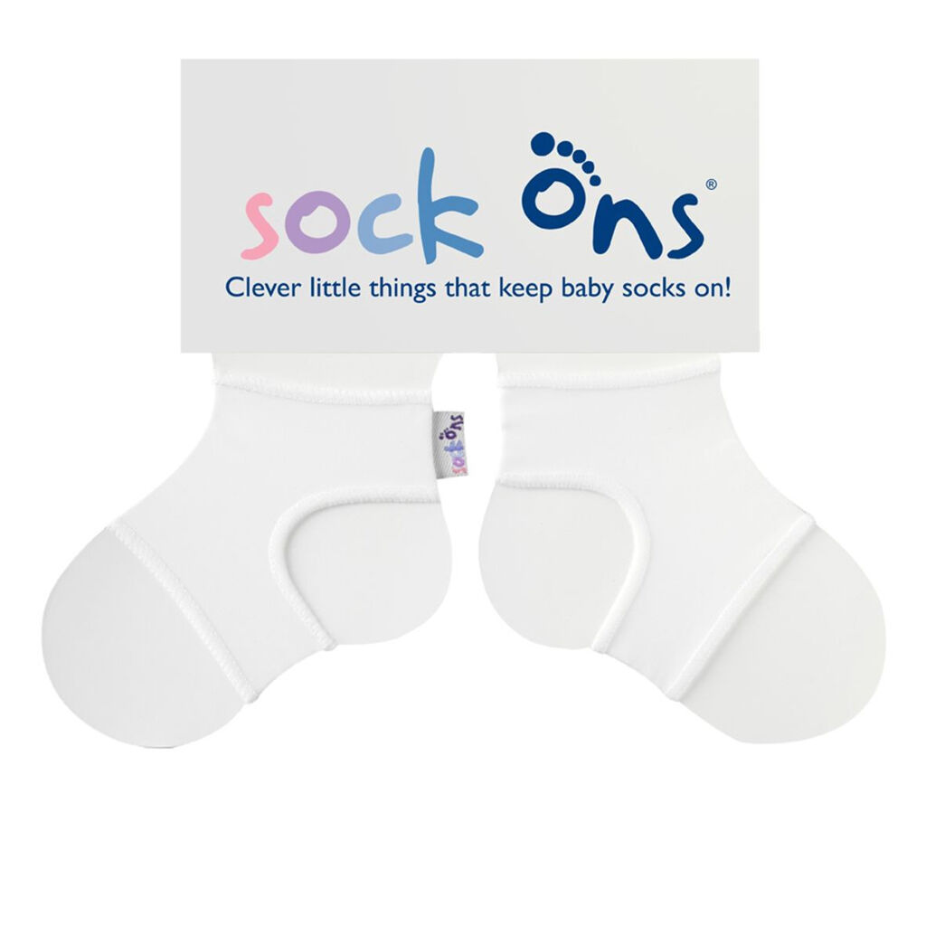 KIKKO SOCK ONS Zoknitartó Classic, fehér (6-12h)