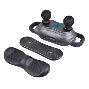 Aparat electric de masaj cu vibratii, multifunctional, 3 capete interschimbabile, 3 moduri, 3 viteze, 3200 RPM, baterie 1800 mAh, pentru relaxare, tonifiere, recuperare si antistres