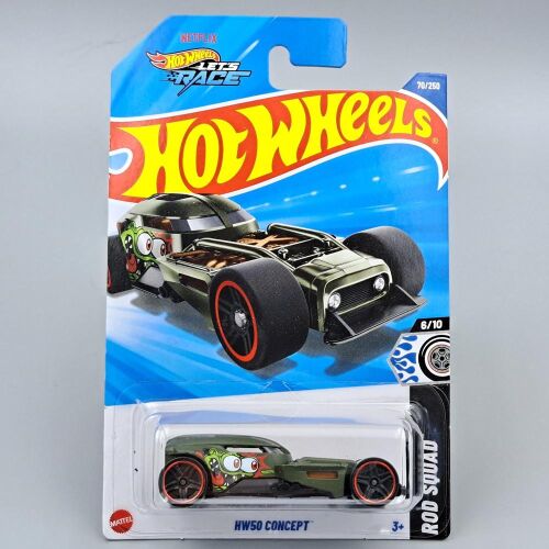 Hot Wheels HW50 Concept fém autómodell, 1:64 méretarányú, gyűjthető játékautó - Hot Wheels