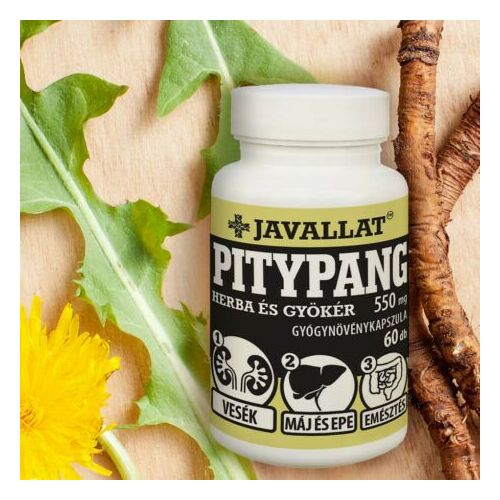 Javallat Pitypang Herba és Gyökér 550mg Gyógynövénykapszula, 60 db - Javallat