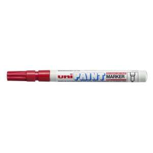 Uni Paint Marker, piros, 0,8-1,2 mm, különféle felületek jelölésére - Lakkmarker