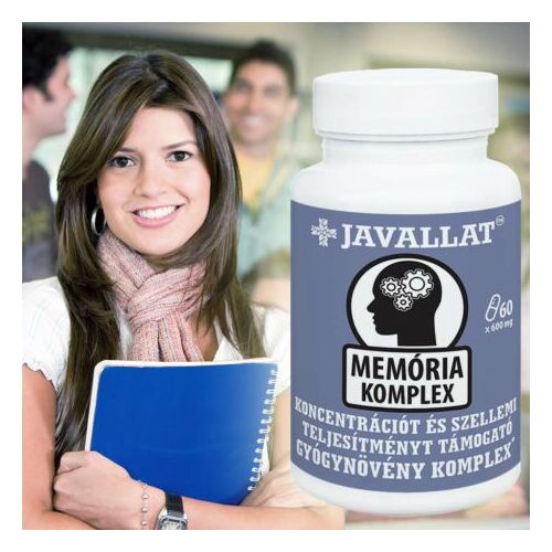 JAVALLAT® MEMÓRIA KOMPLEX koncentrációt és szellemi teljesítményt támogató étrend-kiegészítő, 60 kapszula - Javallat
