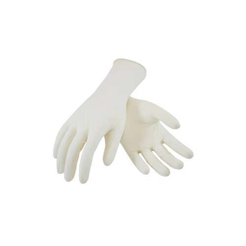 Gumové rukavice latexové práškové l 100 ks/box, gmt super rukavice biele