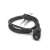 Black bicycle cable lock with keys, 8mm thick, 1 meter long