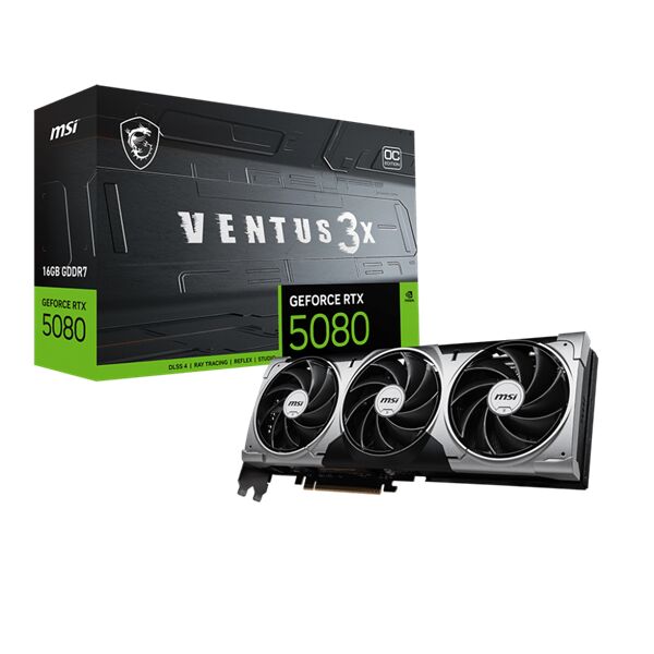 Msi videokártya pci-ex16x nvidia rtx 5080 ventus 3x 16gb ddr7 oc...