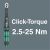 Wera Click-Torque nyomatékkulcs 2.5-25 Nm