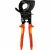 Knipex 95 36 250 kábelvágó, piros és sárga fogantyúkkal, fekete vágófejjel