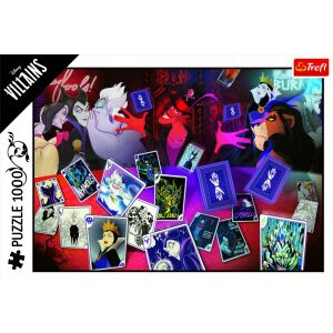 Trefl Disney Gonosztevők 1000 darabos kirakós játék, a gonoszok kártyáznak - Puzzle & Kirakó