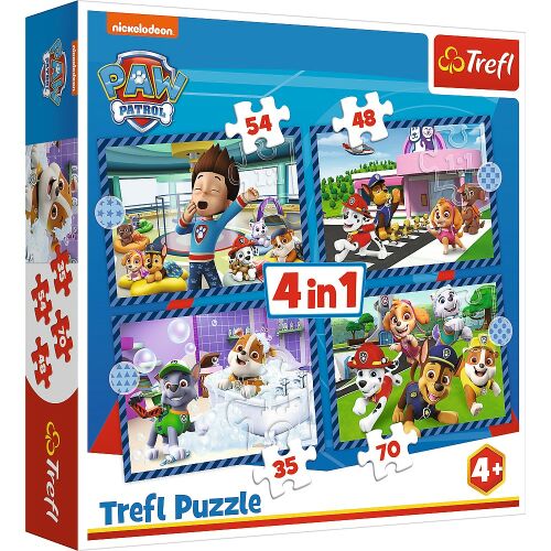 PUZZLE TREFL 4IN1 KISKUTYA ŐRJÁRAT NAPI CSAPATTEVÉKENYSÉGEK