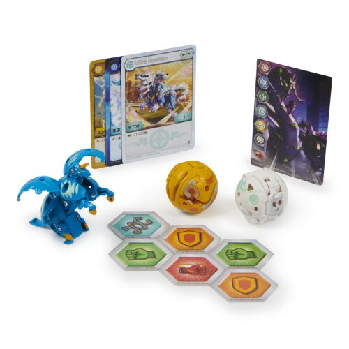 Bakugan Kezdőcsomag 3 Bakugannal, 6 BakuganCore-ral, karakter és képesség kártyákkal