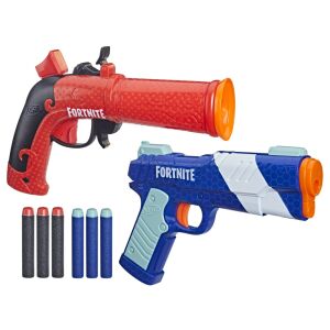 Set de blastere Nerf Fortnite Dual Pack, include blasterele Flint-Knock și LP, 6 săgeți - Nerf