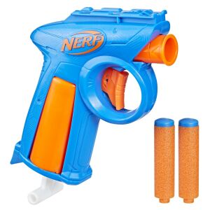 NERF N-Strike Elite 2.0 Series Flex Blaster, синя и оранжева играчка пистолет с две стрели - Nerf