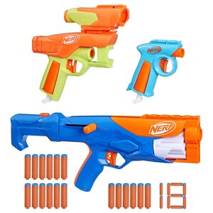 Nerf N-Strike Elite Gear Up Pack cu 3 blastere și 18 săgeți - Nerf