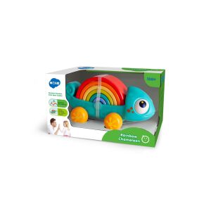 Regenbogen-Chamäleon-Zieh- und Bauspielzeug