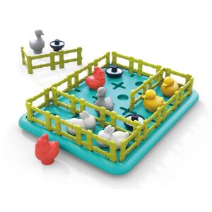 MOIA Happy Farm Oktatási Puzzle Játék, logikai kirakós játék gyerekeknek farmi állatokkal és kerítésekkel - Hola