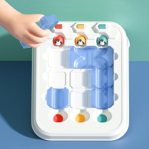 Pingvin kaland oktatási játék, kézzel fogható kirakós játék gyerekeknek a problémamegoldó képességek fejlesztéséhez - Hola