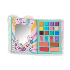 Martinelia Cirkusz Sminkkészlet, 12 szemhéjfesték, 3 szájfény, 1 szájfény, 3 körömlakk, 2 applikátor - Martinelia