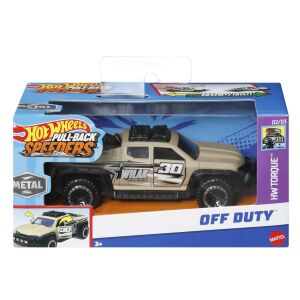 HOT WHEELS 1:43 MÉRETARÁNYÚ VISSZAHÚZHATÓ FÉM AUTÓ, OFF DUTY