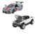 Hot Wheels 2er-Set Pull Back-Metallautos GMC Hummer EV und Corvette C8R 1:43 123394832