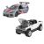 Hot Wheels 2er-Set Pull Back-Metallautos GMC Hummer EV und Corvette C8R 1:43 123394832