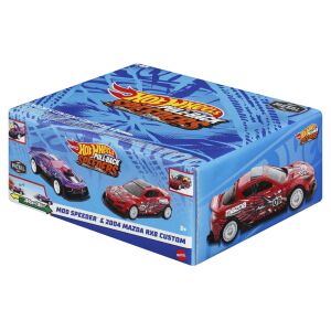 HOT WHEELS 2. SZETT FÉMES PULL BACK MOD SPEEDER SI 2004 MAZDA RX8 CUSTOM 1:43