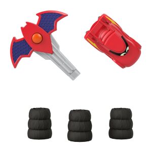 FISHER PRICE BATWHEELS BATWHEELS 1:55 MÉRETARÁNYÚ PIROS JÁTÉKAUTÓ