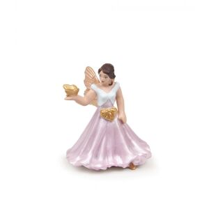 Фигурката на фея Papo, розова рокля, държи златно птиче - Mercaton Фигура