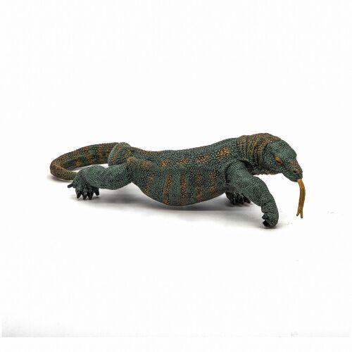 Papo Komodói Sárkány Figura, realisztikus, részletes, zöld, barna, játék állat, gyerekeknek, játékhoz, tanuláshoz, ajándék - Mercaton