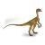 Papo Compsognathus dinoszaurusz figura, valósághű dinoszaurusz játék gyerekeknek, zöld és barna dinoszaurusz modell