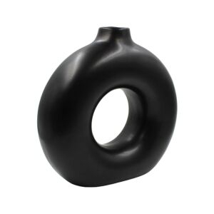 Dekoratívna váza, porcelán, Arti Casa, 31 x 10,5 x 31 cm, čierna 123399527 - Vázy