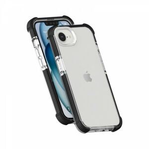 Strapabíró iPhone 16e fekete keretes tok - Cellect