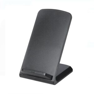 Suport de telefon cu încărcare wireless negru, compatibil Qi, 7x7x11cm - Încărcătoare wireless