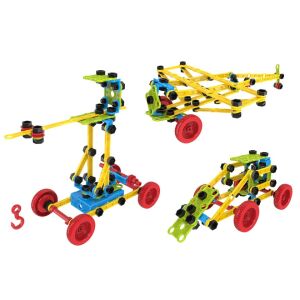 Set de construit vehicule, TechnoK, 6 modele, 139 de piese