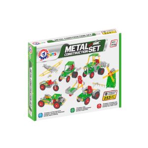 Set de construit metalic, TechnoK, 8 modele de vehicule agricole, 253 de piese 123400938 - TechnoK