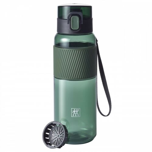 Zwilling 1024178 Sticla de apa, 680 ml, Tritan, rezistenta la impact si varsare, filtru de fructe, fara BPA, verde 123401119