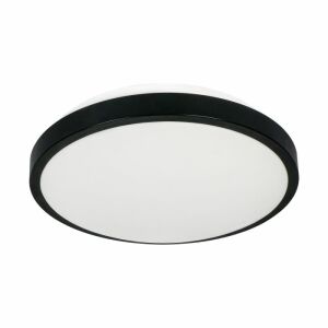 Virone Selene Deckenleuchte, schwarz, rund, mit Bewegungssensor, IP54 - Virone