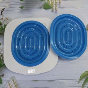 Linomag® adaptér na toaletu pre mačky, modrý, 5-stupňová súprava na výcvik mačiek na toaletu - Mačacie WC