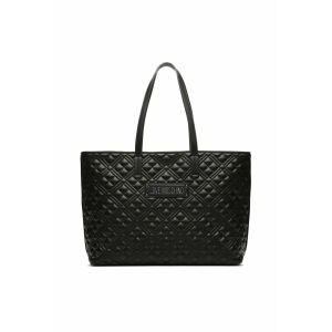 Schwarze gesteppte Love Moschino Tote Bag mit Logo - Zubehör Kleidung