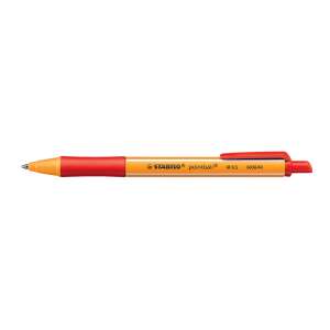 Guľôčkové pero s tlačidlom 0,5 mm, stabilo pointball 6030/40, farba písania červená 41243704 Perá
