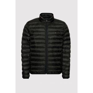 Tommy Hilfiger Core Circular fekete színű pehelykabát, elülső nézet - Divat & Öltözködés